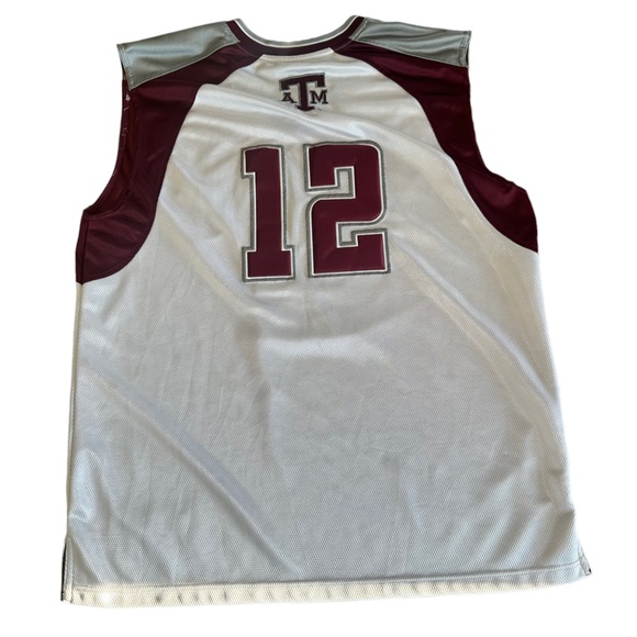 College Equipment Texas A&M Basketball #12 Jersey Size Large - Picture 2 of 8